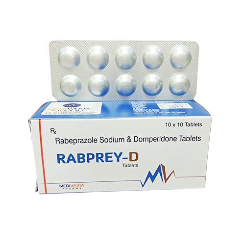 Rabprey-D Tablet, Rabeprazole 20mg, Domperidone 10mg, Price, Uses, Side Effects – Drugcarts