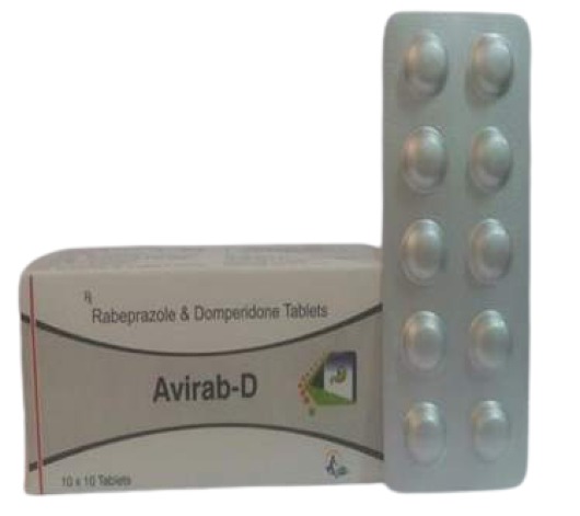 Avirab-D Tablet, Rabeprazole 20mg, Domperidone 10mg, Price, Uses, Side Effects – Drugcarts