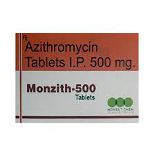 Monzith 500mg Tablet, Azithromycin 500mg, Price, Uses, Side Effects –Drugcarts