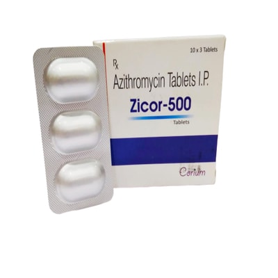Zicor 500mg Tablet, Azithromycin 500mg, Price, Uses, Side Effects –Drugcarts