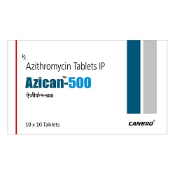 Azican 500mg Tablet, Azithromycin 500mg, Price, Uses, Side Effects –Drugcarts