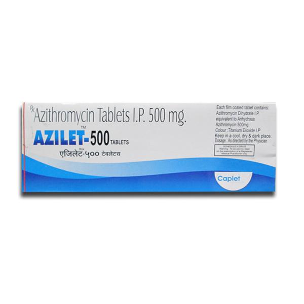 Azilet 500mg Tablet, Azithromycin 500mg, Price, Uses, Side Effects –Drugcarts